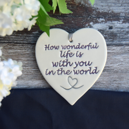 How wonderful life is Quote Sign