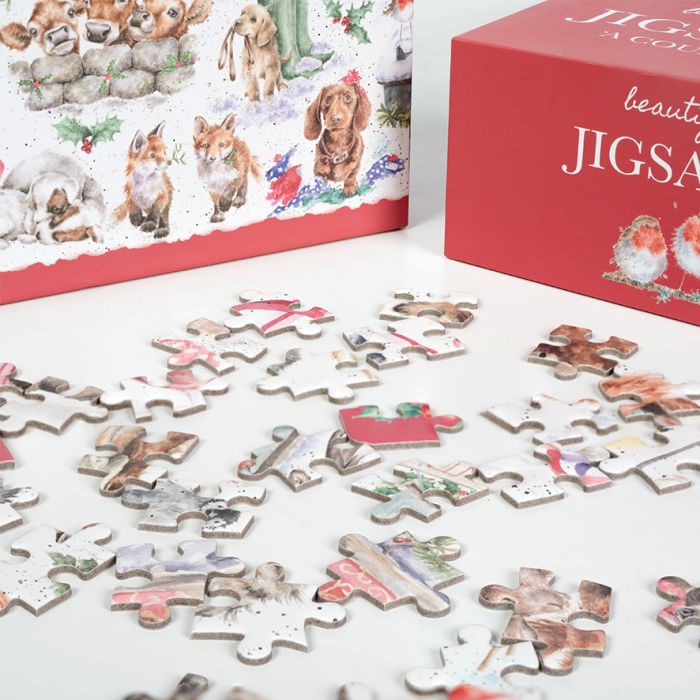 ‘Country Set Christmas’ Animal Jigsaw Puzzle