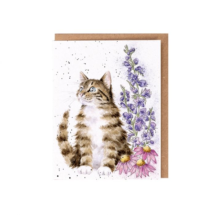 Seed Card - Whiskers and Wildflowers (Cat)
